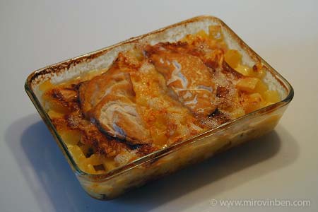 Gratin pommes de terre + Mont d'Or - 27/09/2007 - (c) mirovinben